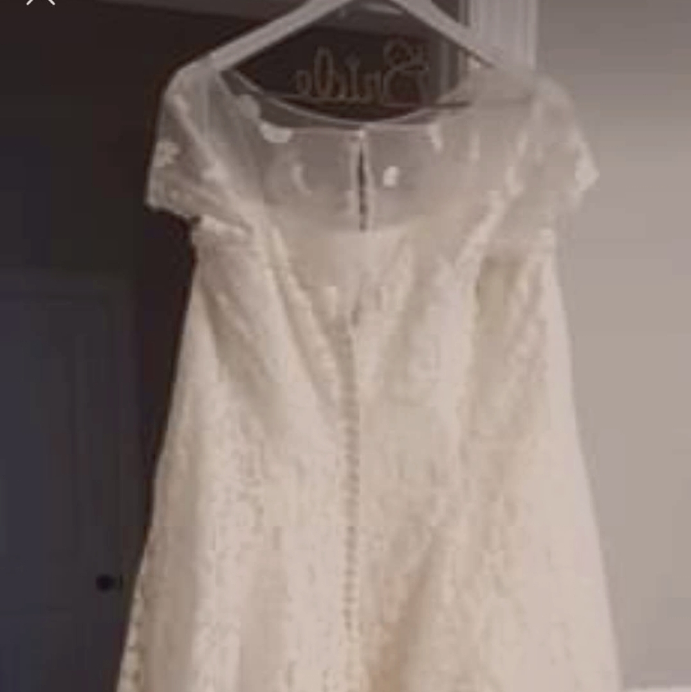Oleg Cassini size 20 tea length wedding gown